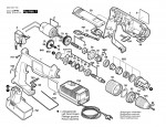 Bosch 0 601 937 720 Gsb 9,6 Ves-2 Batt-Oper Drill 9.6 V / Eu Spare Parts